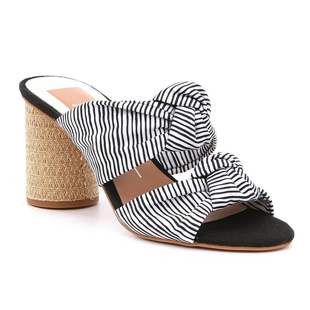 Dolce Vita Jene Slide Sandal black and white stripe